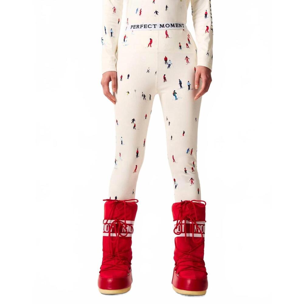 NEW PERFECT MOMENT printed base layer leggings in dede ski print